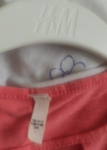 Baskılı Pembe Kız Tişörtü, Kısa Kollu - Görsel 7