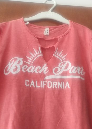 Baskılı Pembe Kız Tişörtü, Kısa Kollu - Görsel 6