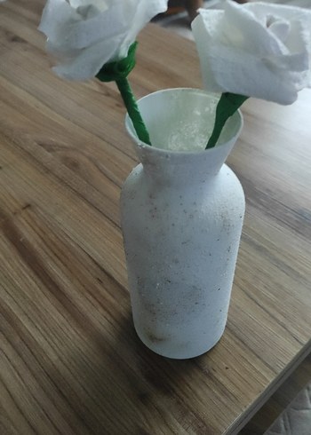 Beyaz Pastel Seramik Vazo - Görsel 2