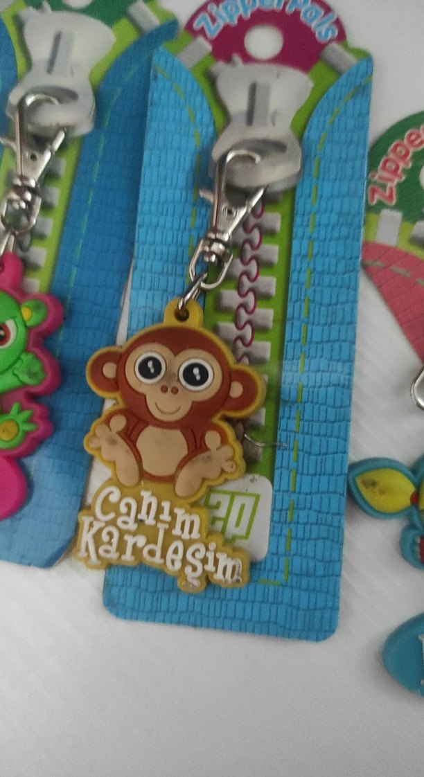 Renkli Fermuarlı Bohem Anahtarlık - Görsel 2