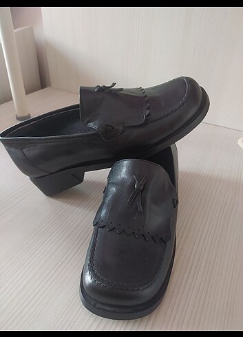 37 Beden Hakiki deri loafer ayakkabı