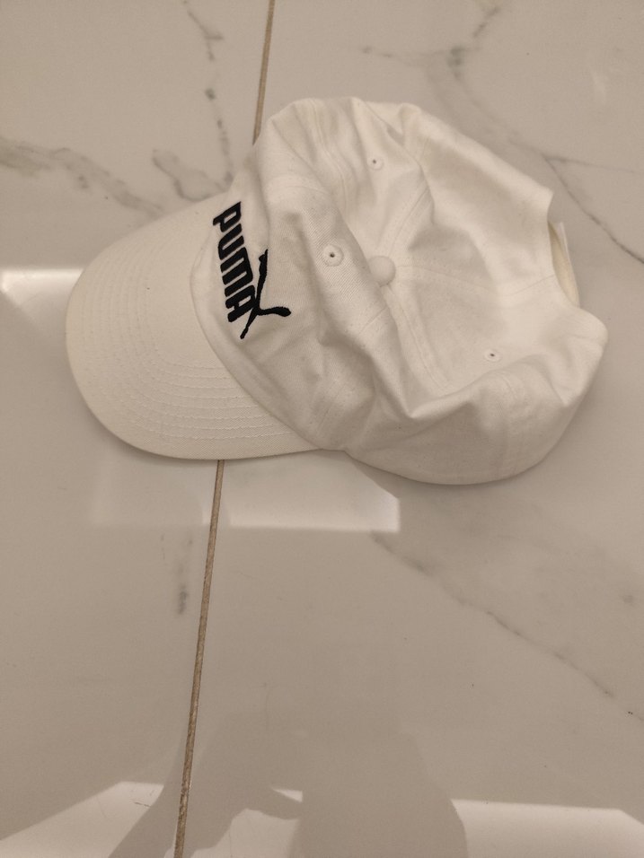 Puma Beyaz Siyah Logo Kadın Beyzbol Şapkası - Görsel 5