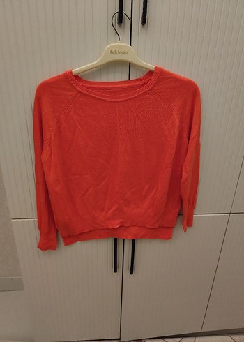 Kırmızı Triko Kadın Sweatshirt - Görsel 2