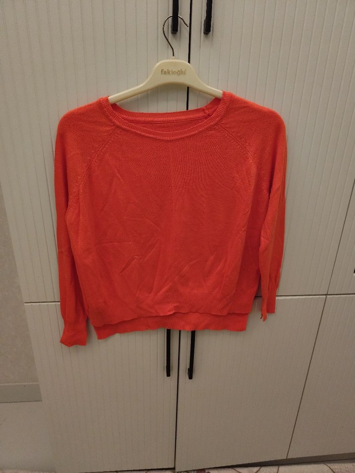 Kırmızı Triko Kadın Sweatshirt - Görsel 2