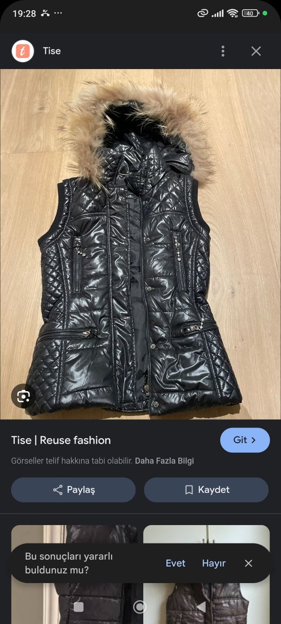 orjinal Kürk Detaylı Siyah Kadın Yelek - Görsel 5