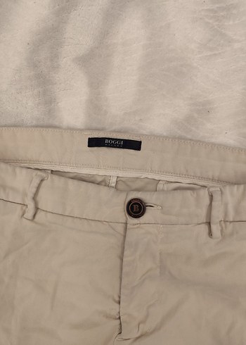 boggi Milano Bej Regular Fit Erkek Keten Pantolon - Görsel 4