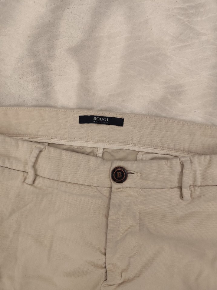 boggi Milano Bej Regular Fit Erkek Keten Pantolon - Görsel 4