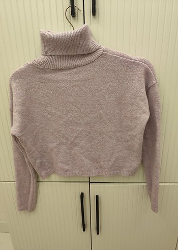 Bej Balıkçı Yaka Triko Kadın Kazak - Görsel 5