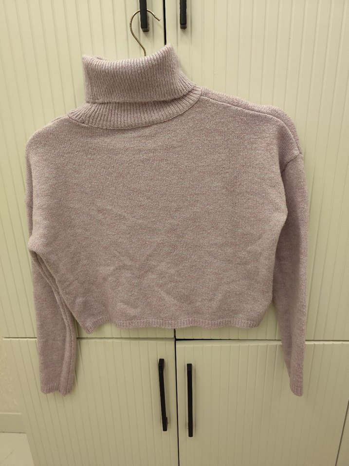 Bej Balıkçı Yaka Triko Kadın Kazak - Görsel 5