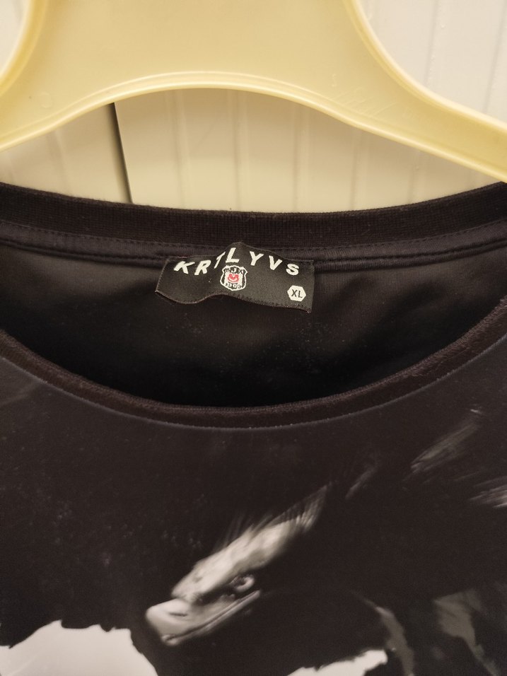 Gri Baskılı Kadın Sweatshirt, Uzun Kollu, Salaş - Görsel 4