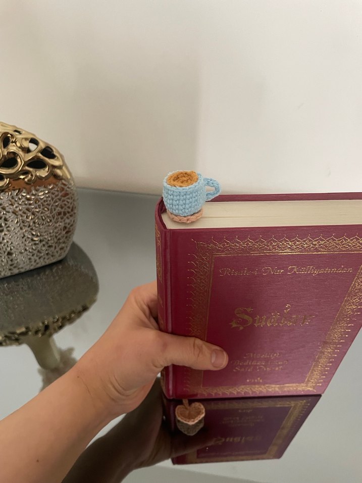 Örgü kitap ayracı - Görsel 3