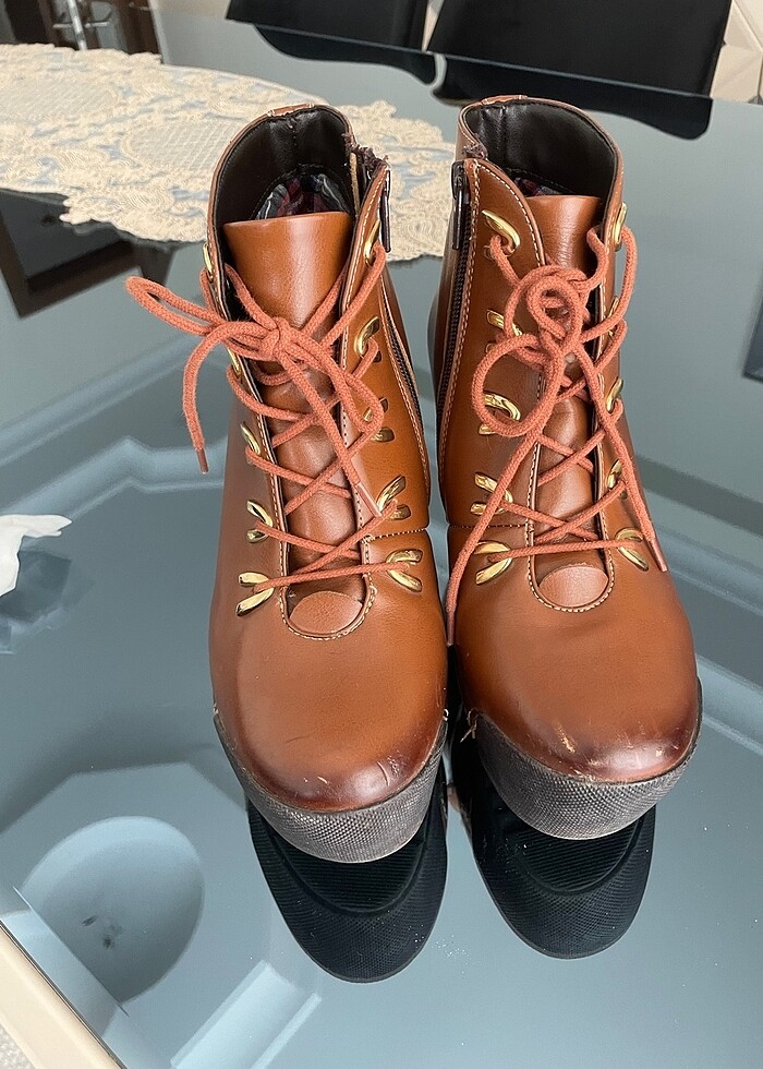 Platform topuk deri bot - Görsel 3