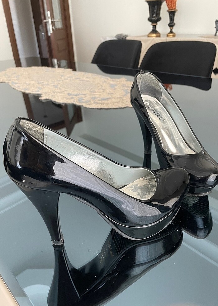 Platform topuk  rugan ayakkabı - Görsel 2