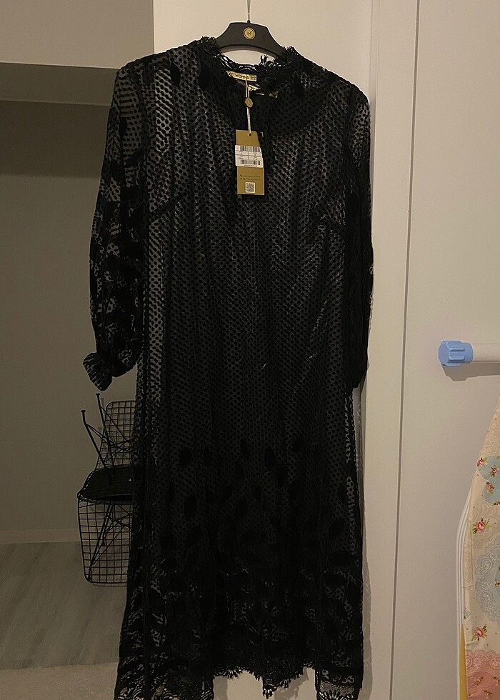 Womma siyah abiye elbise - Görsel 5