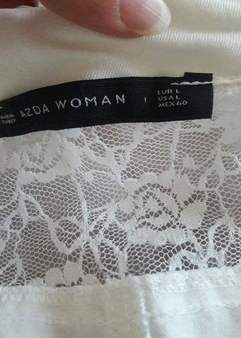 Beyaz Kolsuz Keten Bolero - Görsel 3