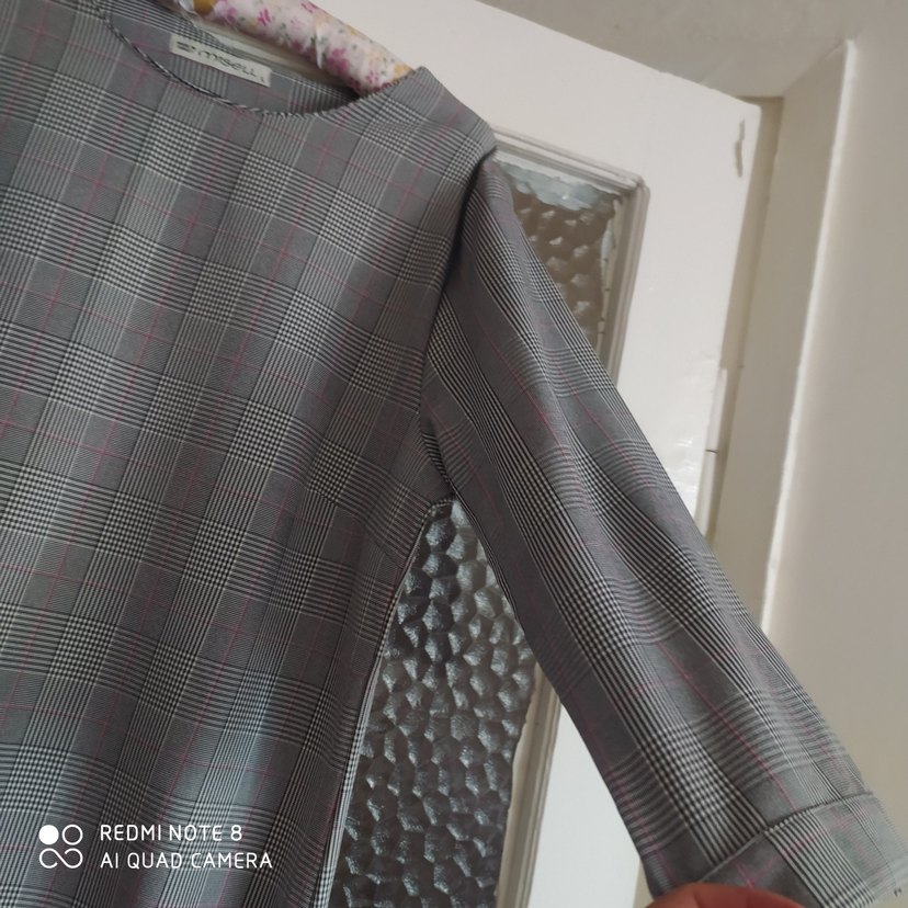 Gri Kadın Uzun Regular Fit elbise - Görsel 3