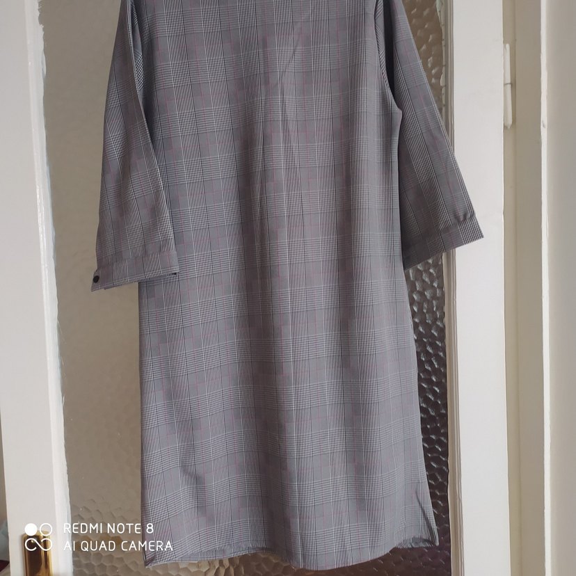 Gri Kadın Uzun Regular Fit elbise - Görsel 4