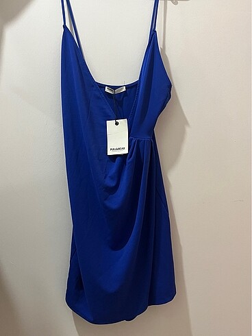 Pull& Bear mavi mini elbise