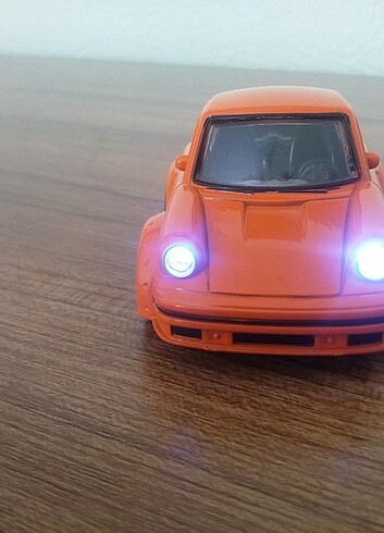 Metal model klasik porsche sesli ışıklı