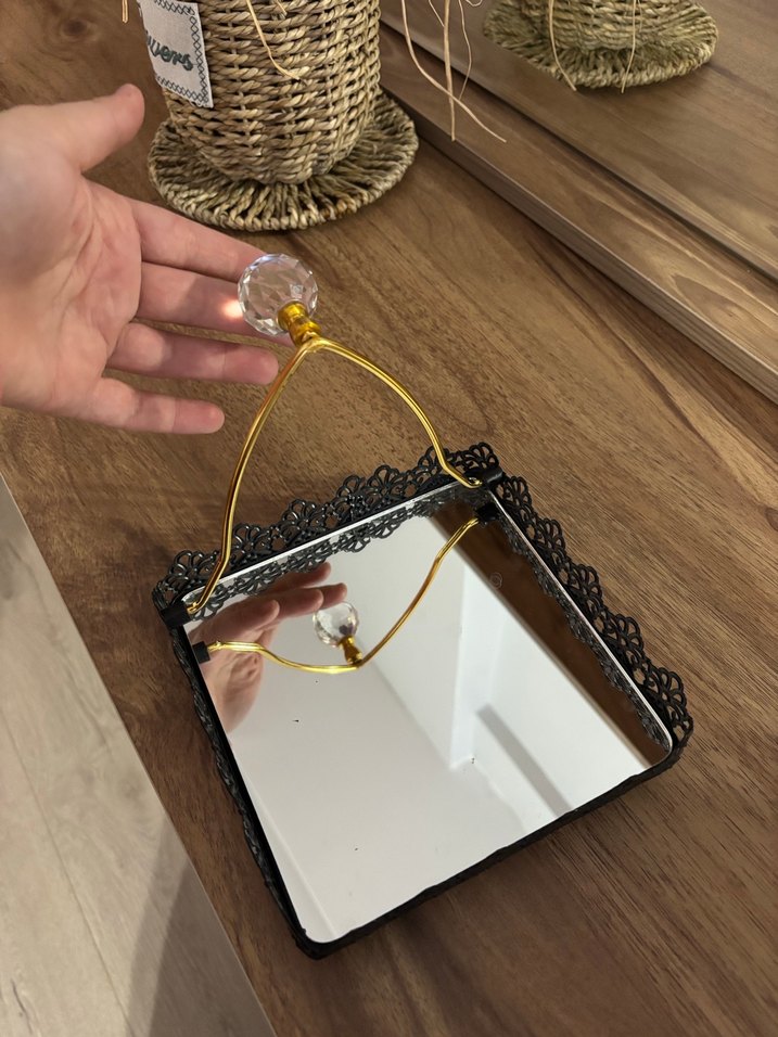 Dantel Detaylı peçetelik, metal peçetelik - Görsel 4