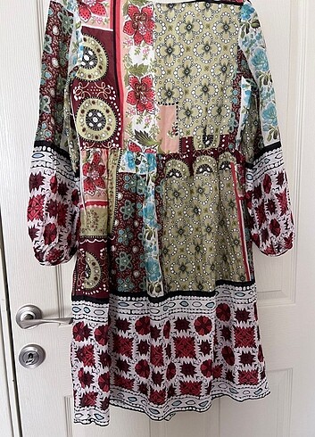s Beden çeşitli Renk Anna sui marka 100% ipek yazlık vintage elbise