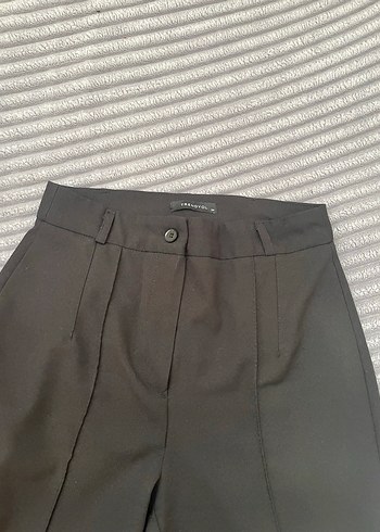 Siyah Kumaş Kadın Pantolon - Görsel 2