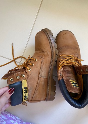 Kahverengi Deri Kadın Günlük Dolgu Topuk Bot - Görsel 2