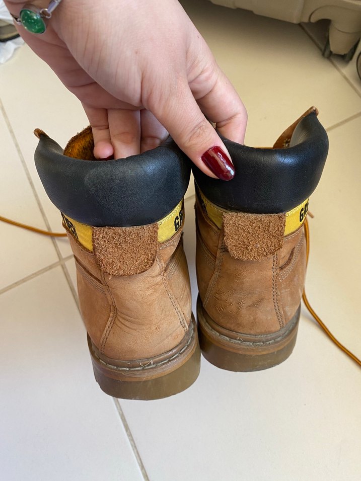 Kahverengi Deri Kadın Günlük Dolgu Topuk Bot - Görsel 4