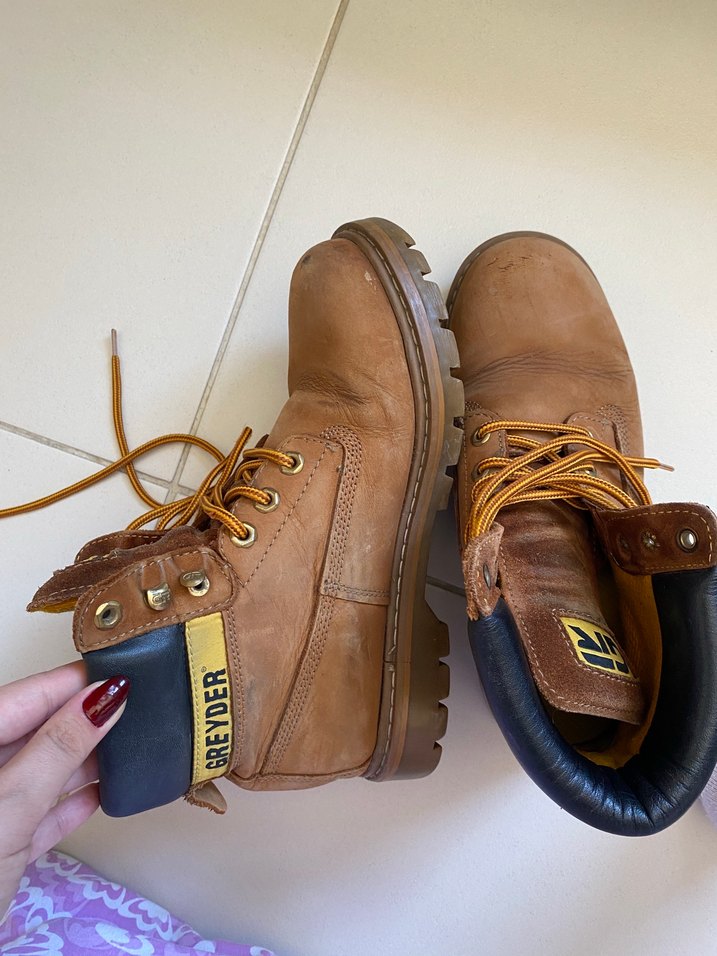 Kahverengi Deri Kadın Günlük Dolgu Topuk Bot - Görsel 2