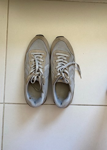 Bej Gri Günlük Kadın Spor Ayakkabı - Görsel 2