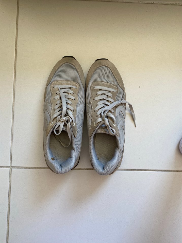 Bej Gri Günlük Kadın Spor Ayakkabı - Görsel 2