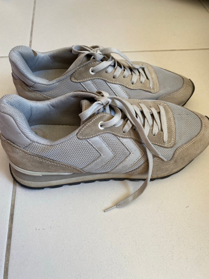 Bej Gri Günlük Kadın Spor Ayakkabı - Görsel 4