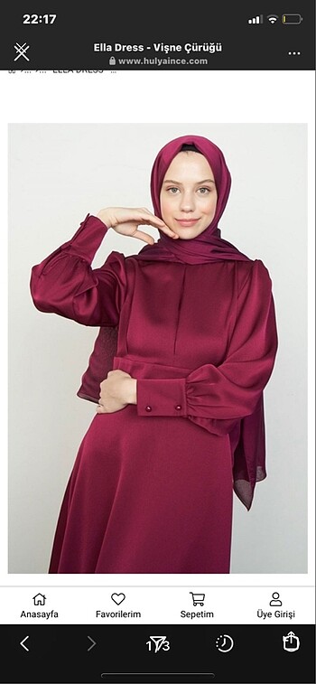 Hülya ince ella dress vişne çürüğü