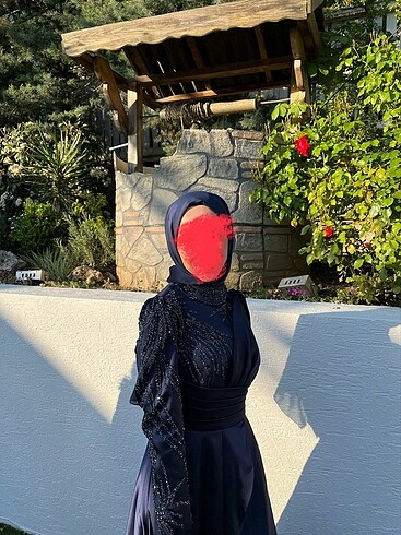 Diğer Lacivert tesettür abiye