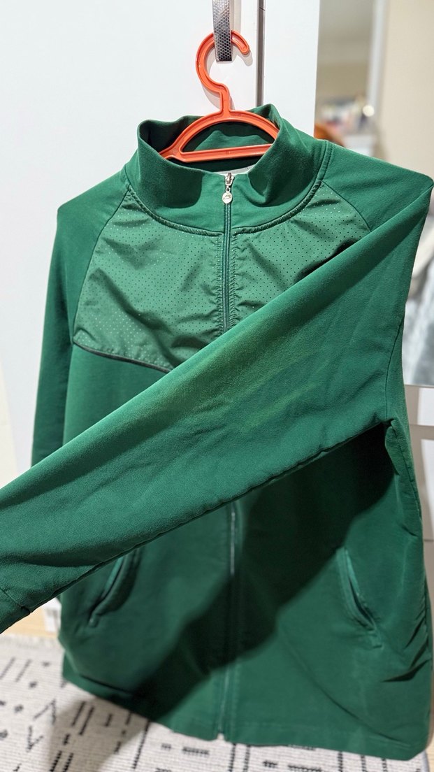 Nike Unısex Koyu Yeşil Fermuarlı Spor Hırka - Görsel 4