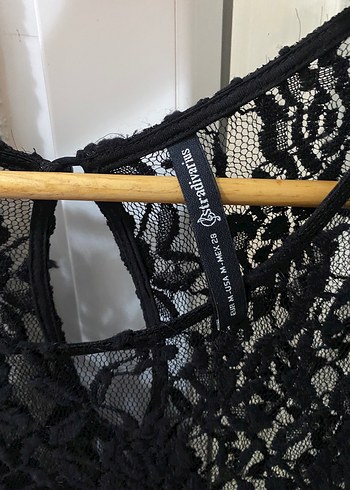 m Beden Dantel Detaylı Stradivarius şık Elbise