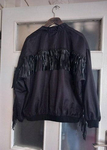 Püsküllü Siyah Gotik Kadın Ceket - Görsel 5