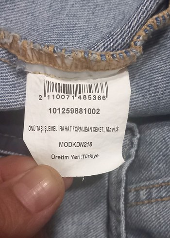 Beymen Mavi Düğmeli Kadın Denim Ceket - Görsel 3