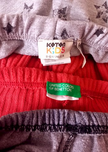 Kız Çocuk Elastik Bel Tayt Seti - 3'lü - Görsel 6