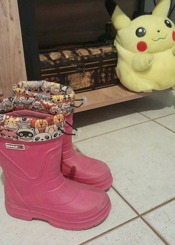 32 Numara Kız Çocuk Pembe Bot - Görsel 2