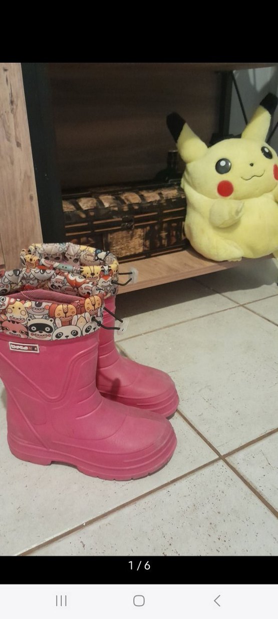 32 Numara Kız Çocuk Pembe Bot - Görsel 2