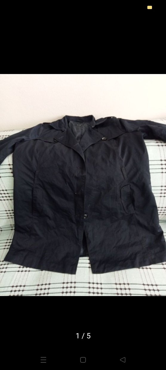 LC Waikiki Siyah  Uzun Keten Trençkot - Görsel 4