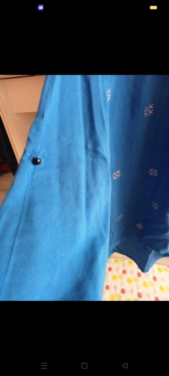 Lacivert Dantel Detaylı Bohem Uzun Kollu Bluz - Görsel 2