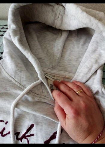 kapşonlu unisex üst - Görsel 3