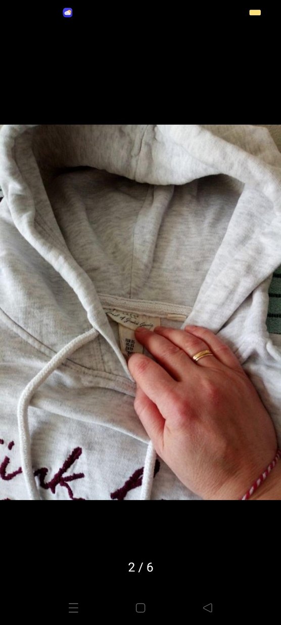 kapşonlu unisex üst - Görsel 2