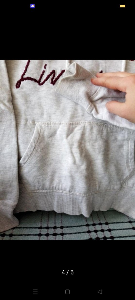 kapşonlu unisex üst - Görsel 4