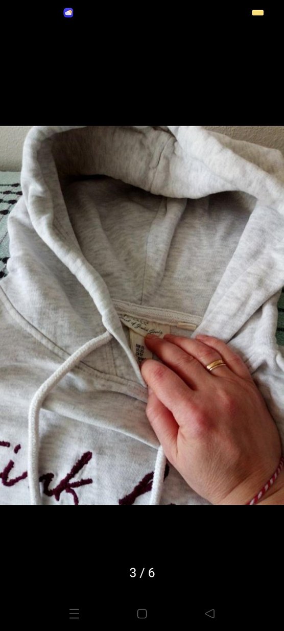 kapşonlu unisex üst - Görsel 3