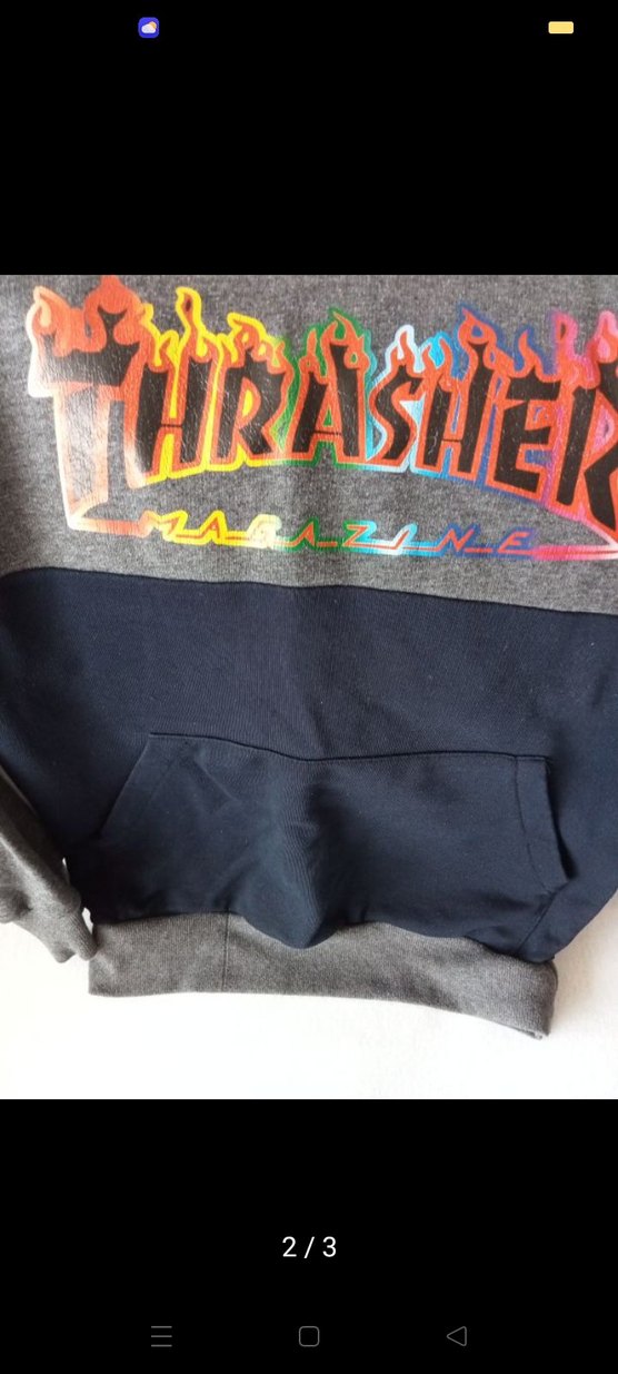 Erkek Kapüşonlu Gri Baskılı Sweatshirt - Görsel 2