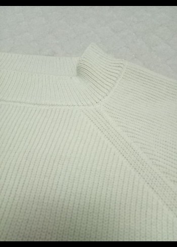 Kadın Beyaz Payetli Uzun Kollu Kazak - Görsel 3