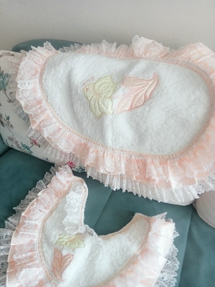 Nakışlı Beyaz ve Pastel Renkli paspası - Görsel 4